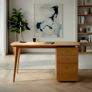 Casa 07 : Bàn Làm Việc Gỗ Sồi + Kéo Giản 1m2 ⇒ 1m4
